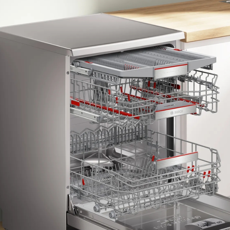 Hướng dẫn lắp đặt máy rửa bát Bosch chi tiết tại nhà 2 Bạn có thể đặt máy rửa bát Bosch độc lập ở bất kỳ vị trí nào trong bếp