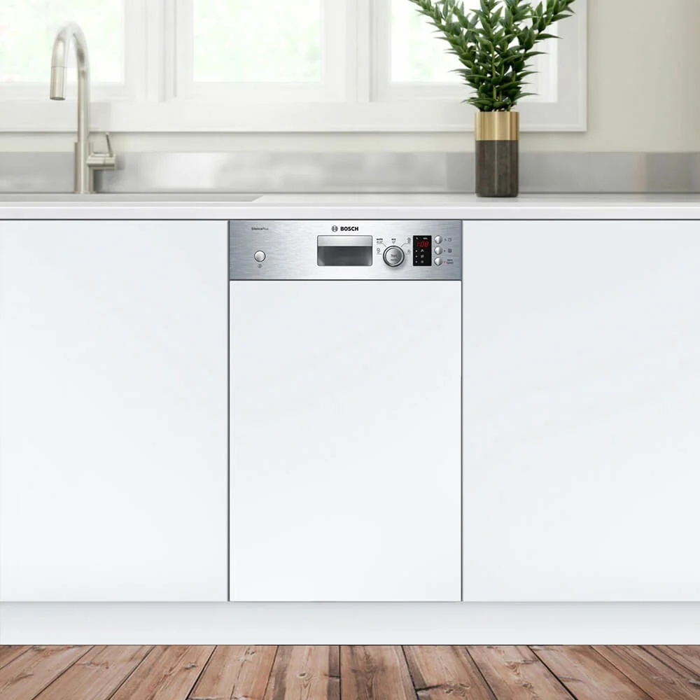 Máy rửa chén Bosch là thương hiệu của nước nào? Có tốt không? 4 Máy rửa bát Bosch SPI50E95EU thiết kế bán âm tủ, hiện đại