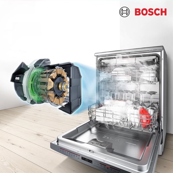 M&aacute;y rửa b&aacute;t Bosch SMS6ECI93E vận h&agrave;nh rất &ecirc;m &aacute;i