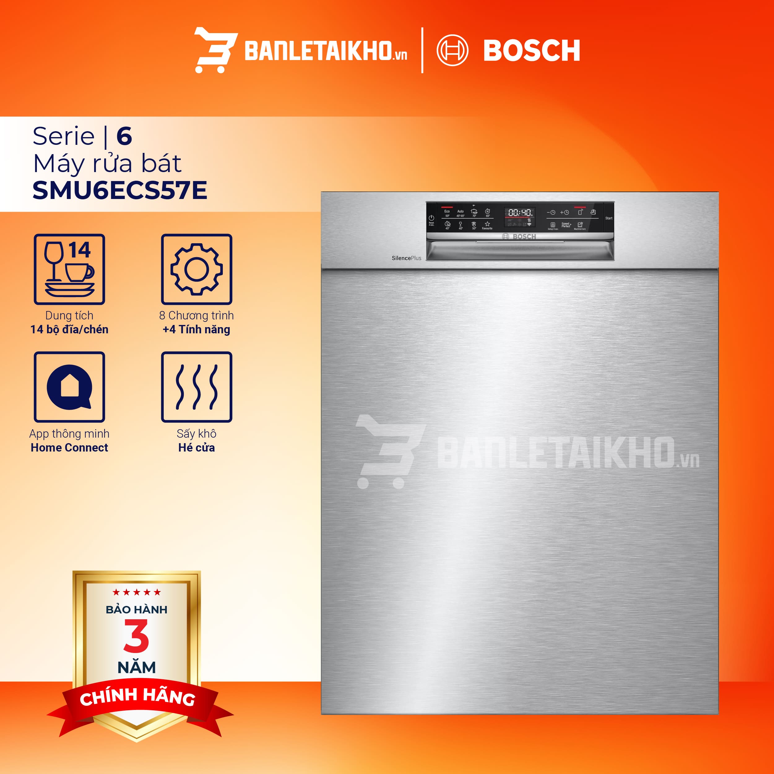 m&aacute;y rửa b&aacute;t bosch SMU6ECS57E