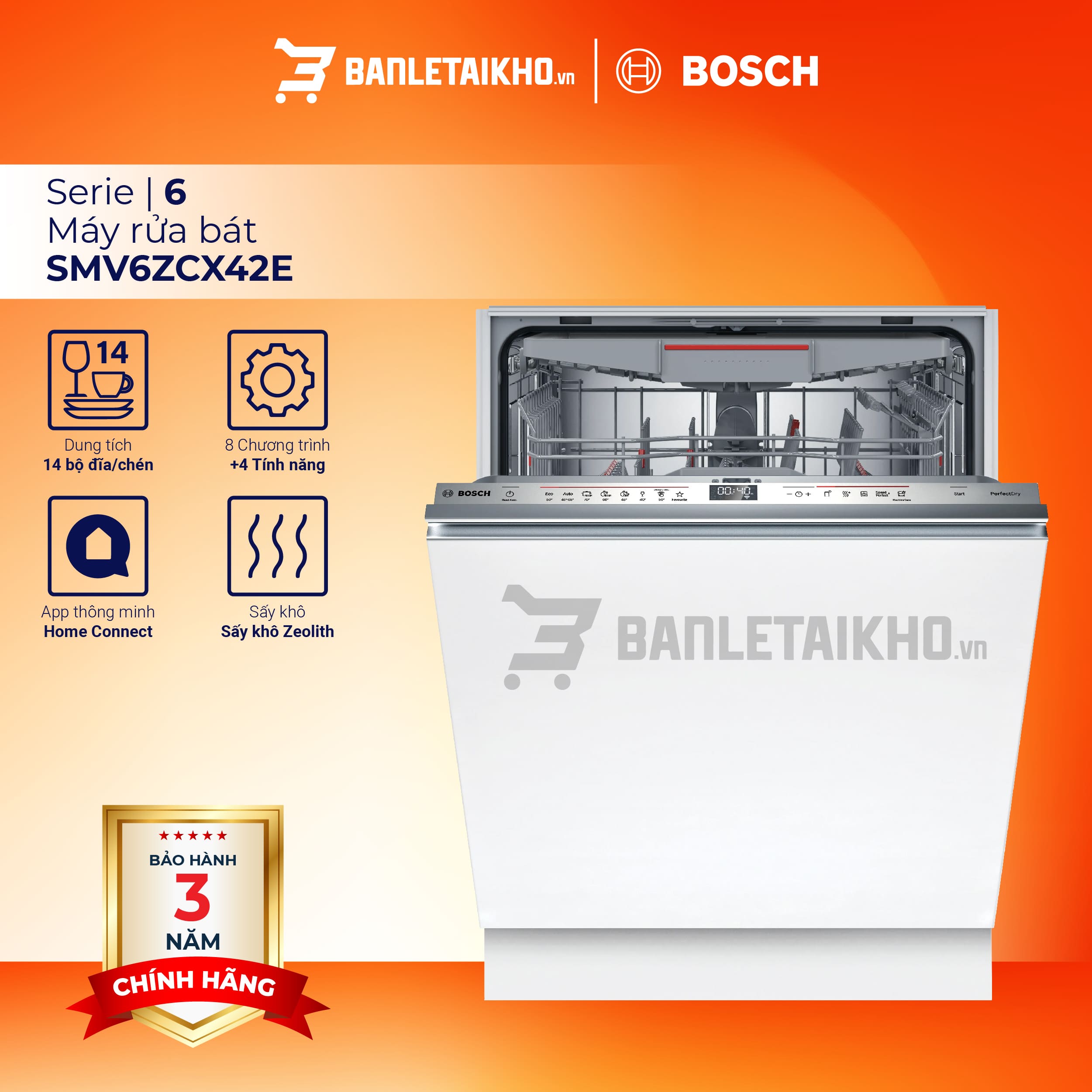 m&aacute;y rửa b&aacute;t bosch SMV6ZCX42E