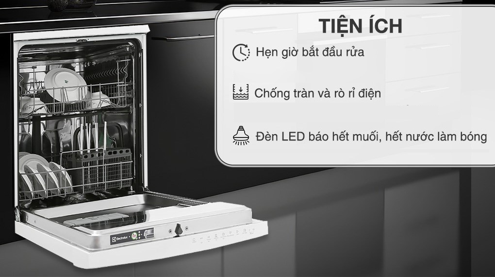 M&aacute;y Rửa Ch&eacute;n Độc Lập Electrolux ESF5206LOW với chức năng hẹn giờ bắt đầu rửa tiện &iacute;ch