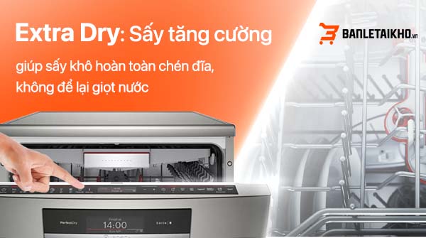 C&ocirc;ng nghệ Extra Dry sấy v&agrave; kh&aacute;ng khuẩn hiệu quả