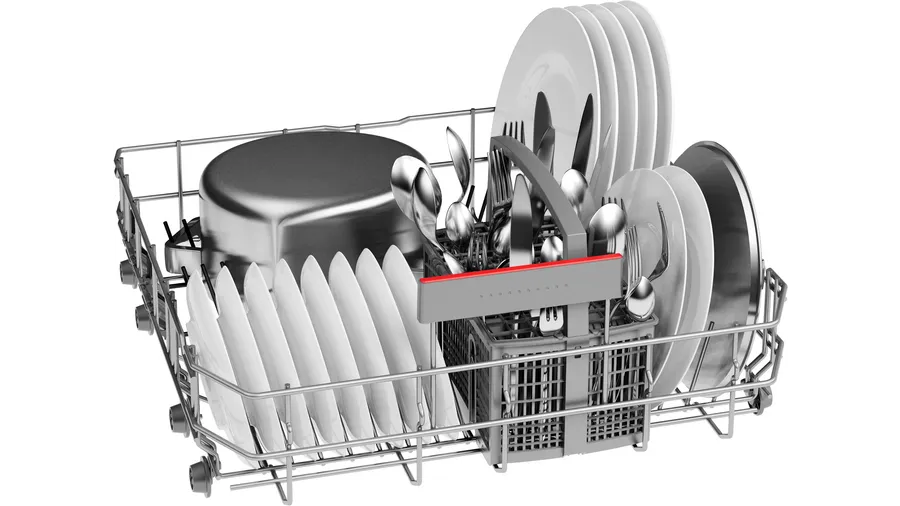M&aacute;y rửa b&aacute;t Bosch SMI4HVS33E thiết kế với hệ thống rổ đựng ch&eacute;n b&aacute;t linh hoạt
