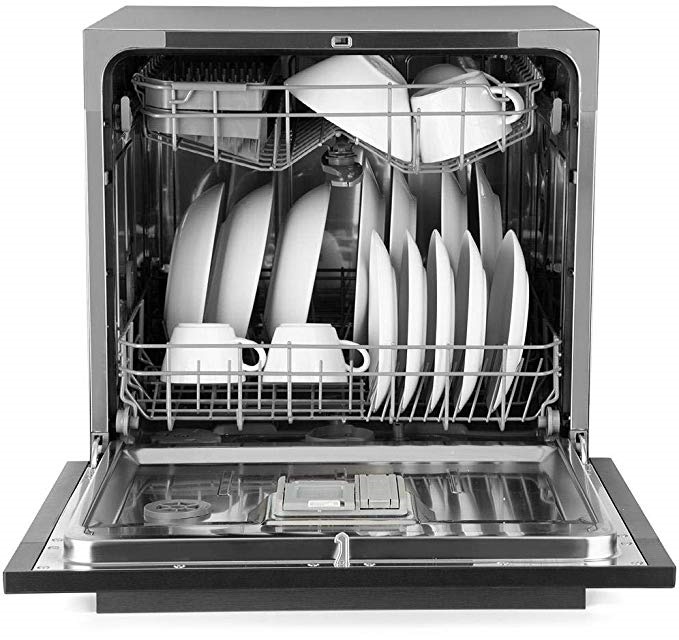 M&aacute;y Rửa Ch&eacute;n Eurosun SMS58EU09BT 8 bộ mini với thiết kế tinh tế mang đến 8 chương tr&igrave;nh rửa linh hoạt, tiện lợi