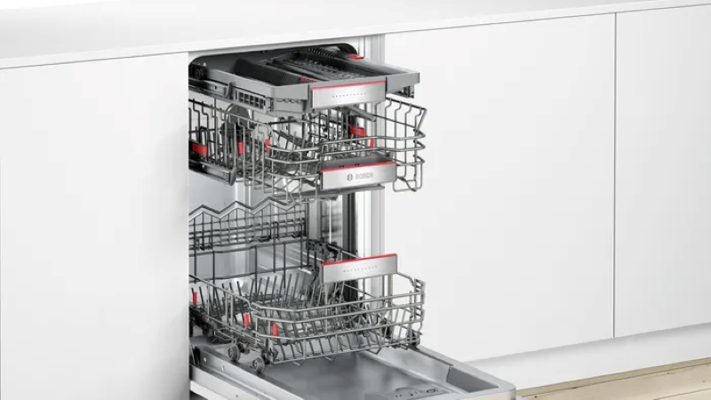 M&aacute;y rửa ch&eacute;n &acirc;m to&agrave;n phần Series 4 Bosch SPV46MX00E hoạt động với c&ocirc;ng suất lớn