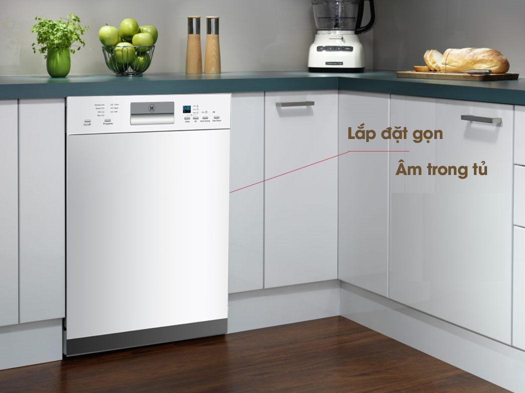 M&aacute;y rửa ch&eacute;n hay tủ WQP12-J7309I sở hữu c&ocirc;ng nghệ hoạt động &ecirc;m &aacute;i