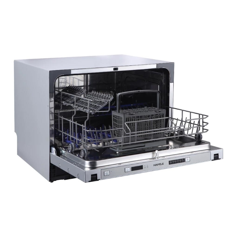 M&aacute;y rửa ch&eacute;n mini 6 Bộ Hafele HDW-I50A 538.21.240 hoạt động với độ ồn thấp, &ecirc;m &aacute;i