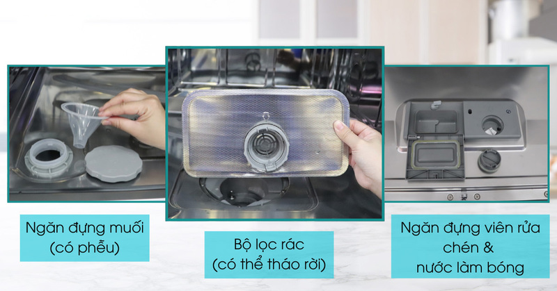 M&aacute;y Rửa Ch&eacute;n Mini 8 Bộ Ecalite EDW-UF6080BL