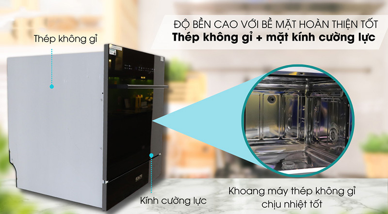 M&aacute;y Rửa Ch&eacute;n Mini 8 Bộ Ecalite EDW-UF6080BL