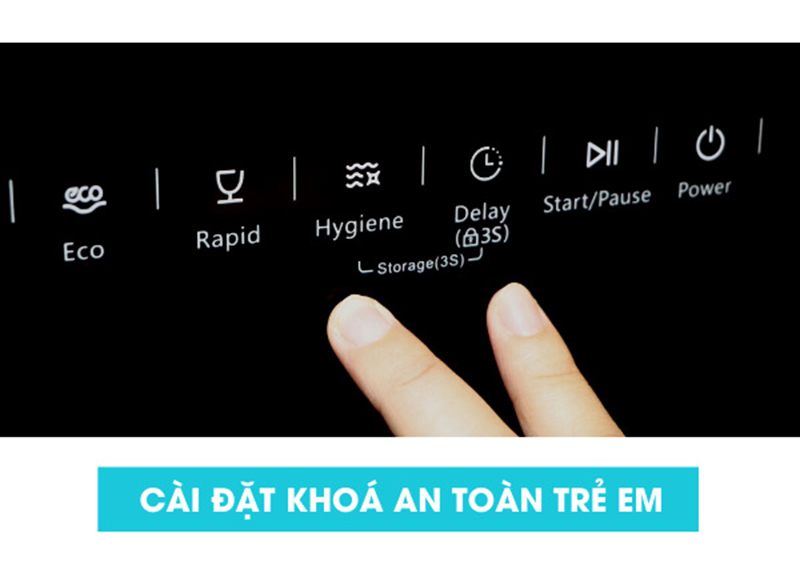 M&aacute;y Rửa Ch&eacute;n Mini 8 Bộ Ecalite EDW-UF6080BL