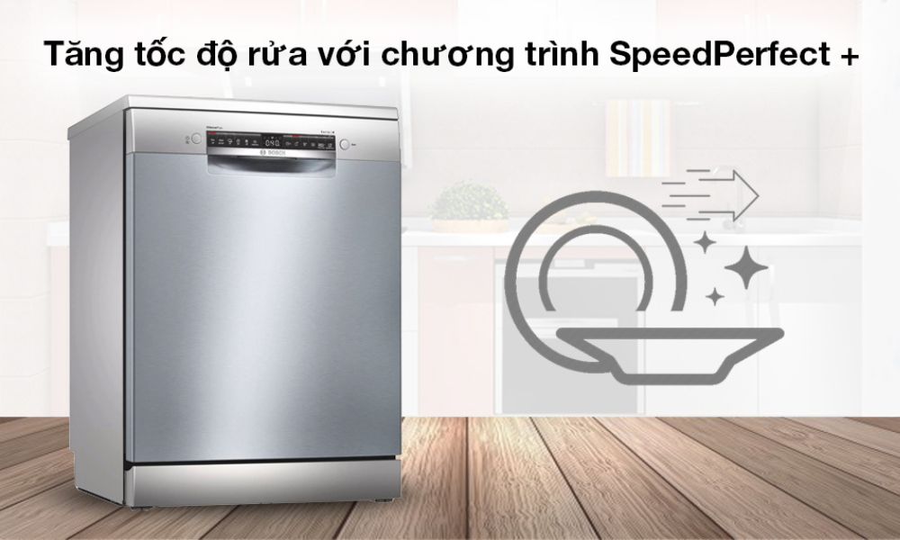 Tăng tốc độ rửa với chương tr&igrave;nh SpeedPerect + hiện đại