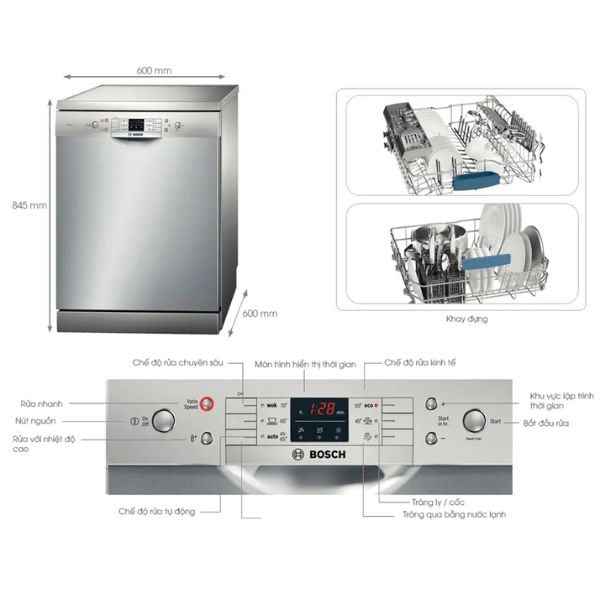 Giao diện điều khiển trực quan với m&agrave;n h&igrave;nh hiển thị sắc n&eacute;t gi&uacute;p việc thao t&aacute;c trở n&ecirc;n dễ d&agrave;ng