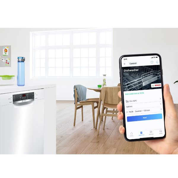 Home Connect cho ph&eacute;p bạn chọn chương tr&igrave;nh rửa, hẹn giờ bật, nhận th&ocirc;ng b&aacute;o khi chu tr&igrave;nh kết th&uacute;c