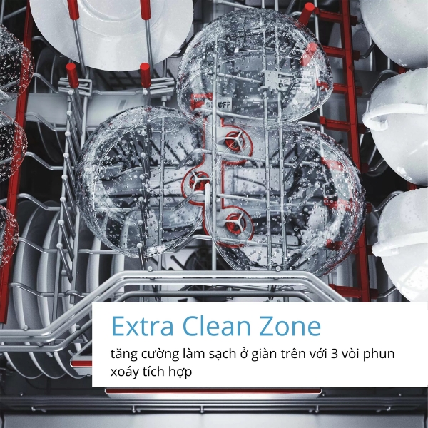 T&iacute;nh năng ExtraClean Zone với lượng nước gấp 3 lần gi&uacute;p l&agrave;m sạch triệt để