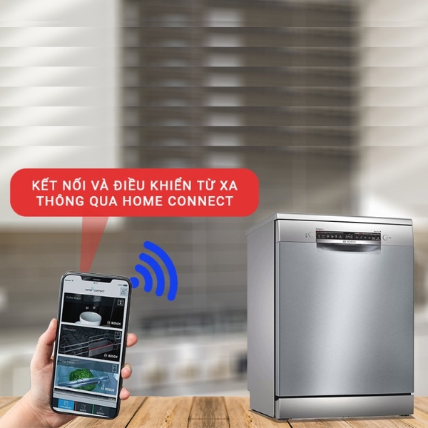 Home Connect sẽ tự động gửi th&ocirc;ng b&aacute;o đến điện thoại khi chu tr&igrave;nh rửa kết th&uacute;c
