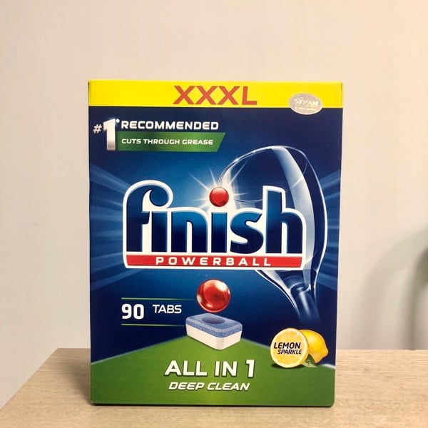Vi&ecirc;n rửa ch&eacute;n Finish All In 1 FVAT90LM 90V hương chanh l&agrave;m sạch hiệu quả, bảo vệ thủy tinh, th&eacute;p kh&ocirc;ng gỉ v&agrave; chất liệu bạc