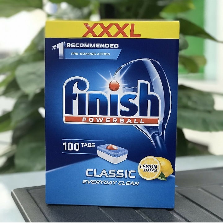 Vi&ecirc;n rửa b&aacute;t Finish Classic 100V Lemon c&oacute; hiệu quả l&agrave;m sạch vượt trội.