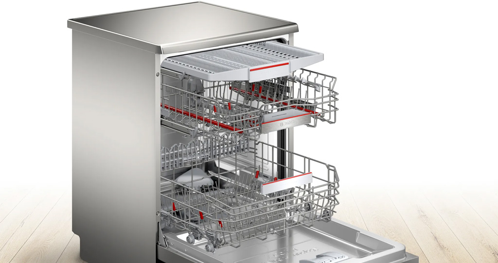 M&aacute;y rửa b&aacute;t độc lập Bosch SMS6ZCI14E series 6 sở hữu c&ocirc;ng suất lớn