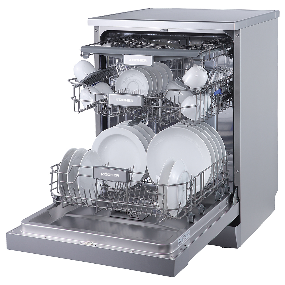 Máy rửa bát Kocher KDEU-8835SM có chế độ tự động mở cửa khi kết thúc chương trình rửa tiện lợi